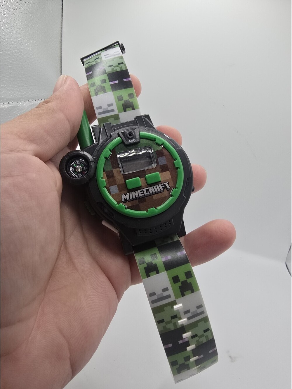 Minecraft Boy's Digital Quartz Watch with Silicone Strap MIN40098